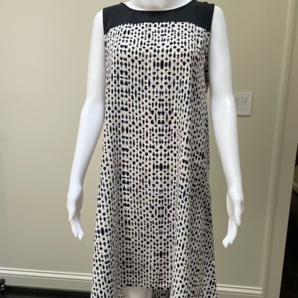 Nic + Zoe Spotted Dot Sleeveless Dress Size L